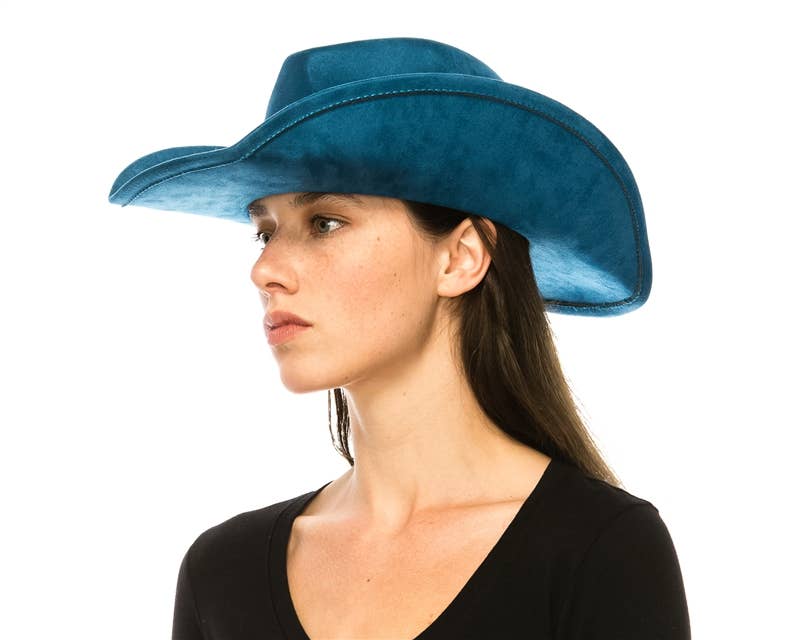 Classic Vegan Suede Cowboy Hat - Now More Colors!